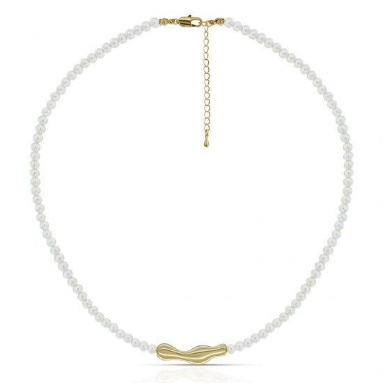 Devina Pearl Gold Necklace