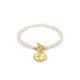 Medal Pearl Gold Bracelet
