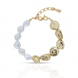 Hula Pearl Gold Bracelet