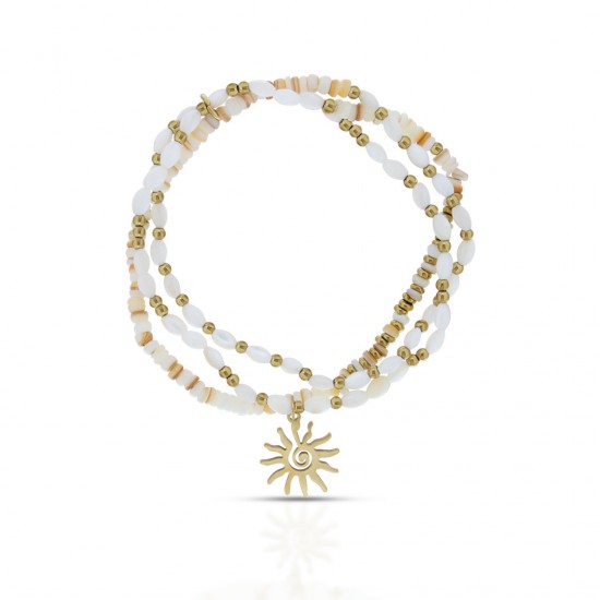 Ori Beaded Gold Bracelet