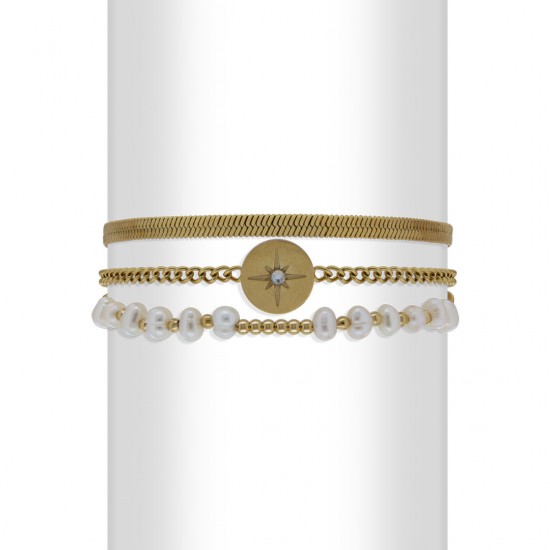 Cika Pearl Gold Bracelet