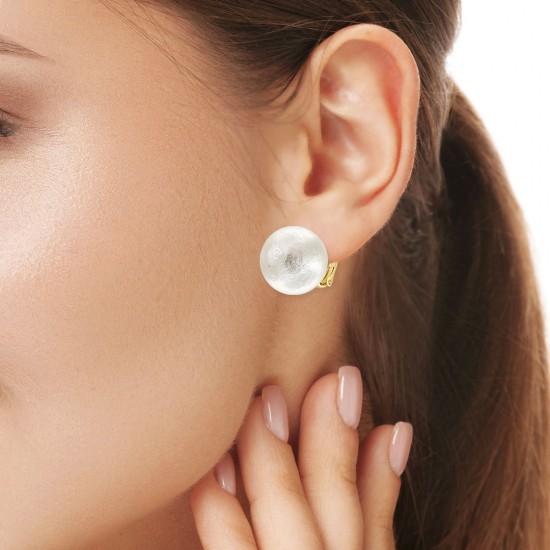 One Pearl Gold Earrings