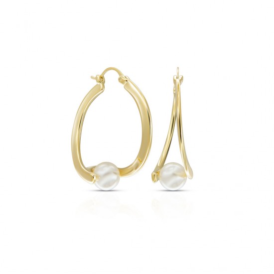 Ivana Pearl Gold Earrings