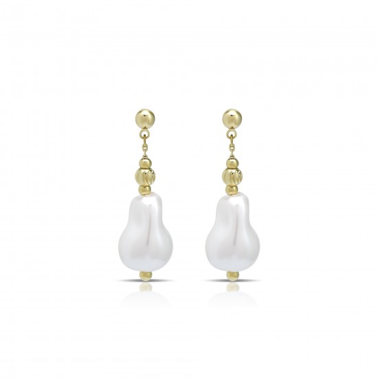Lalita Pearl Gold Earrings