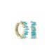Kafla Zircon Gold Earrings