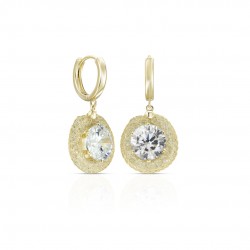 Mvra Zircon Gold Earrings Mvra Zircon Gold Earrings