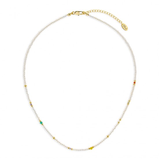Olfi Pearl Gold Necklace