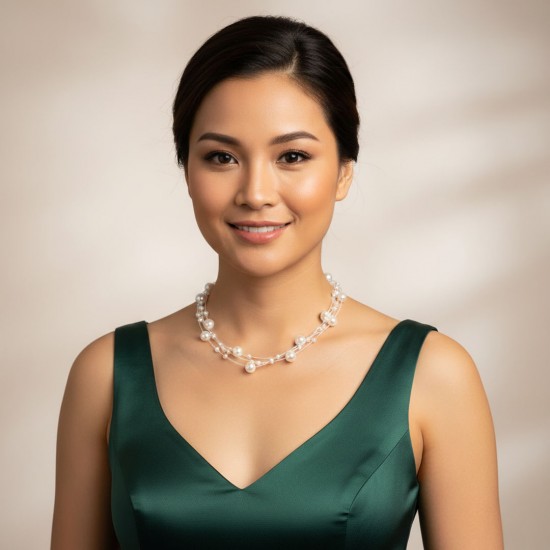 Kalung Mutiara Emas Galaxy