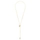 Satellite Pearl Gold Necklace