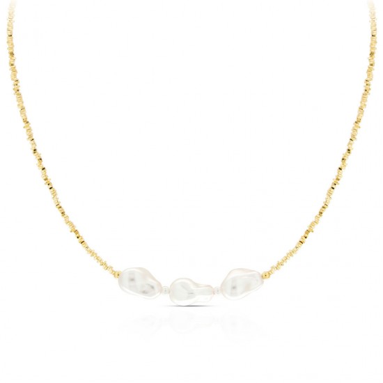 Joli Pearl Gold Necklace