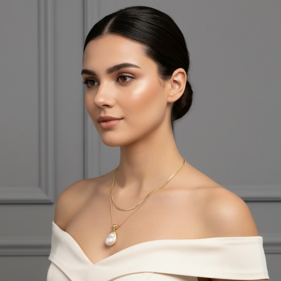 Kalung Emas Mutiara Anggini