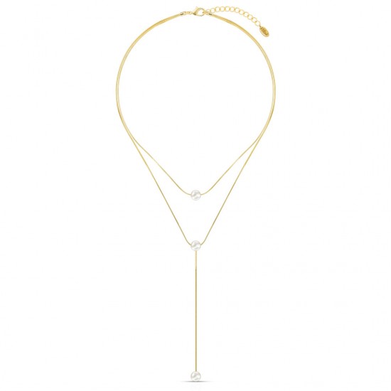 Jaz Pearl Gold Necklace