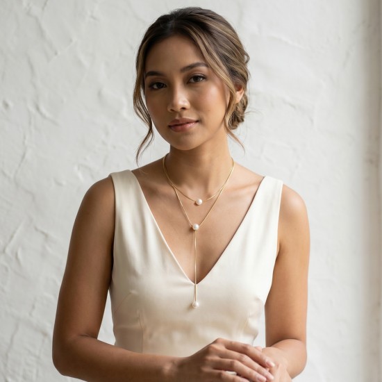 Jaz Pearl Gold Necklace