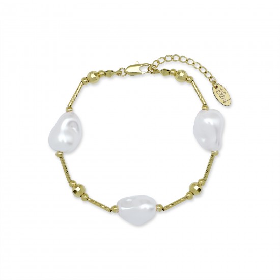 Lorenza Pearl Gold Bracelet
