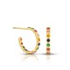 Ria Multicolour Zircon Gold Earrings