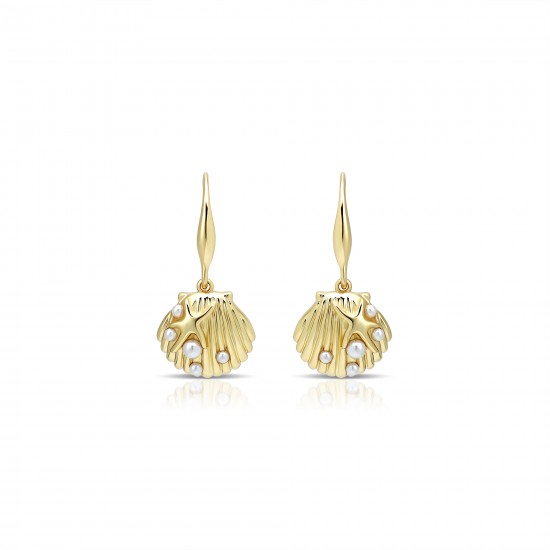 Callisto Pearl Gold Earrings