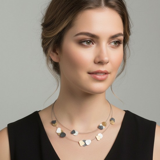 Solstice Tri Tone Necklace