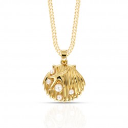 Callisto Pearl Gold Necklace