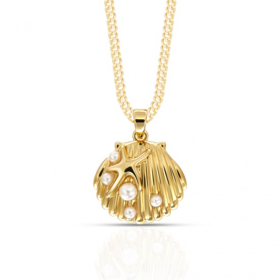 Callisto Pearl Gold Necklace