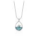 Green Beach Silver Necklace