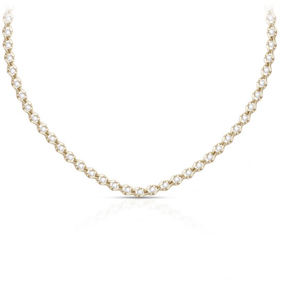 Riviera Pearl Gold Necklace