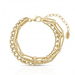 Trinity Link Gold Bracelet