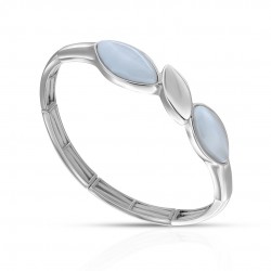 Line Supernova Silver Bracelet