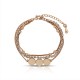 Multi Layered Rose Gold Crystal Bracelet
