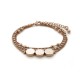 Multi Layered Rose Gold Crystal Bracelet