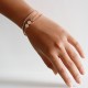 Multi Layered Rose Gold Crystal Bracelet