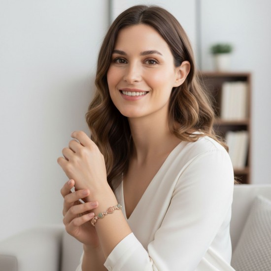 Lady Crystals Rose Gold Bracelet