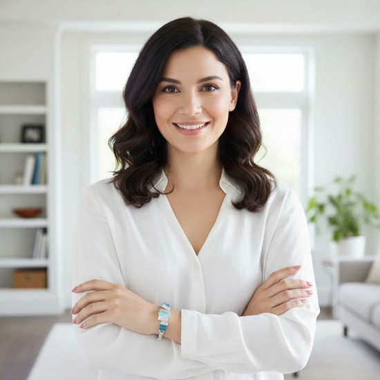 Deep Water Silver Bracelet