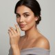 Cincin Zircon Emas Wrap