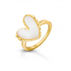 Cincin Mother Of Pearl Emas Lovia