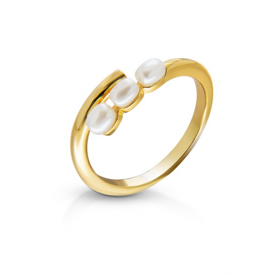 Tripearl Gold Ring Tripearl Gold Ring