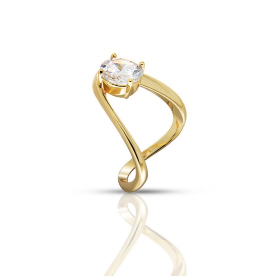 Ulisia Zircon Gold Ring