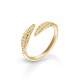 Daun Zircon Gold Ring