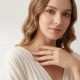 Daun Zircon Gold Ring Daun Zircon Gold Ring