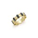 Row Mother Of Pearl Gold Ring