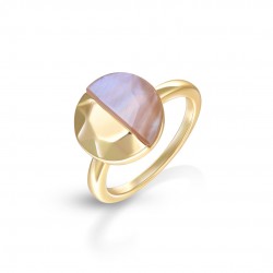 Pink Eclipse Gold Ring