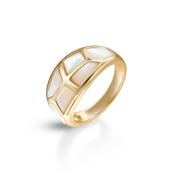 Kaigara Mother Of Pearl Gold Ring
