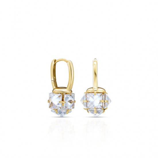 Olga Zircon Gold Earrings
