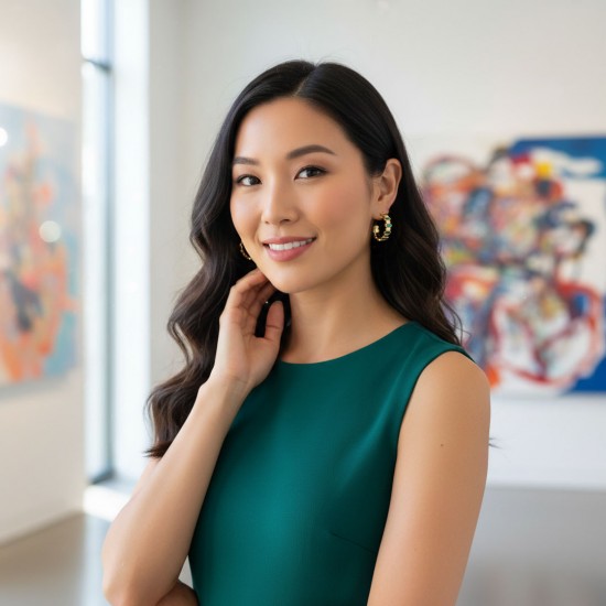 Row Mother of Pearl Gold Earrings