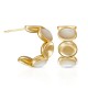 Cinque Mother Of Pearl Gold Earrings