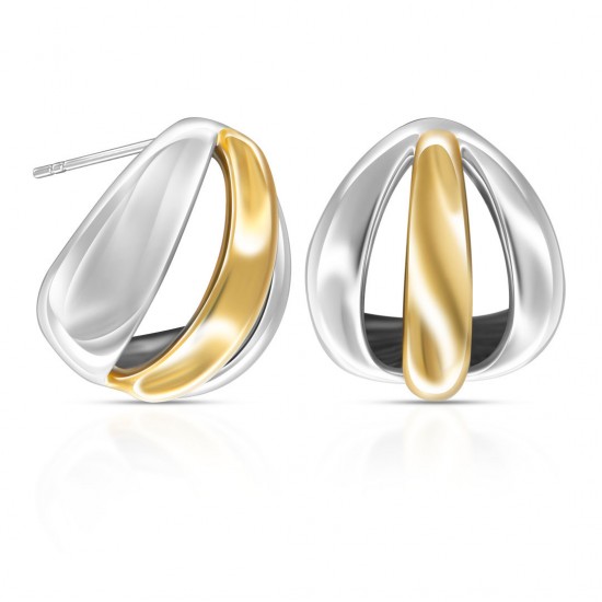 Tripa Two Tone Earrings