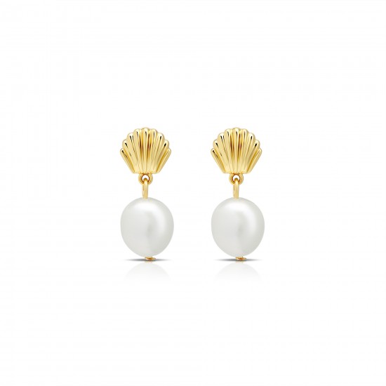 Shores Pearl Gold Earrings