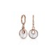 Infinito Mother Of Pearl Rose Gold Earrings Infinito Mother Of Pearl Rose Gold Earrings