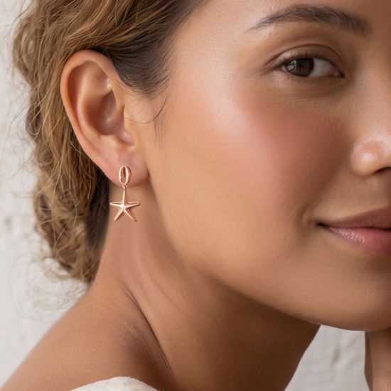 Hana Rose Gold Earrings