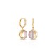 Pink Eclipse Gold Earrings
