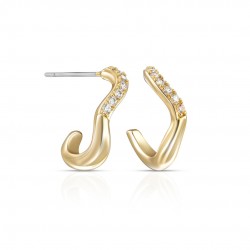 Pap Zircon Gold Earrings